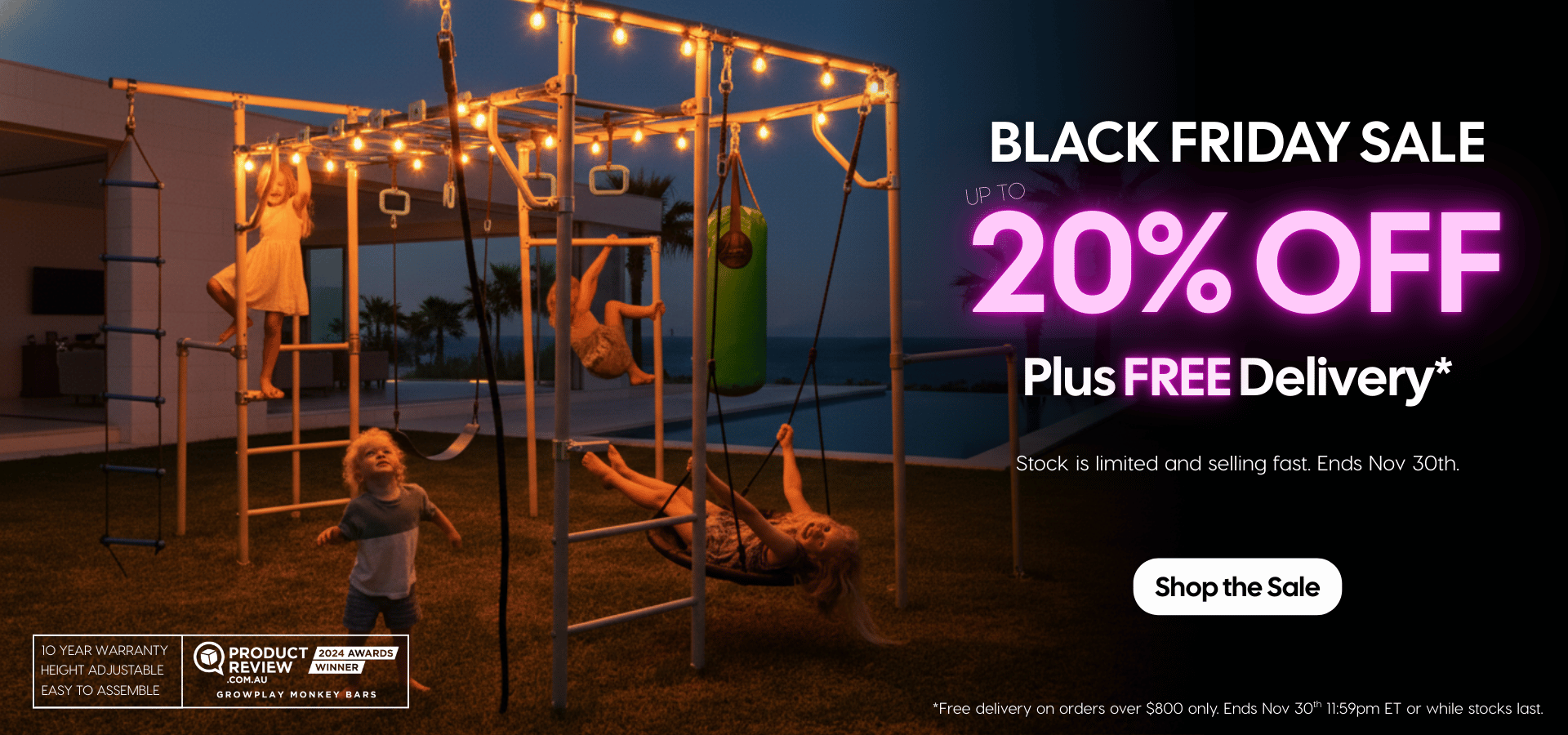 Growplay Monkey Bars Black Friday