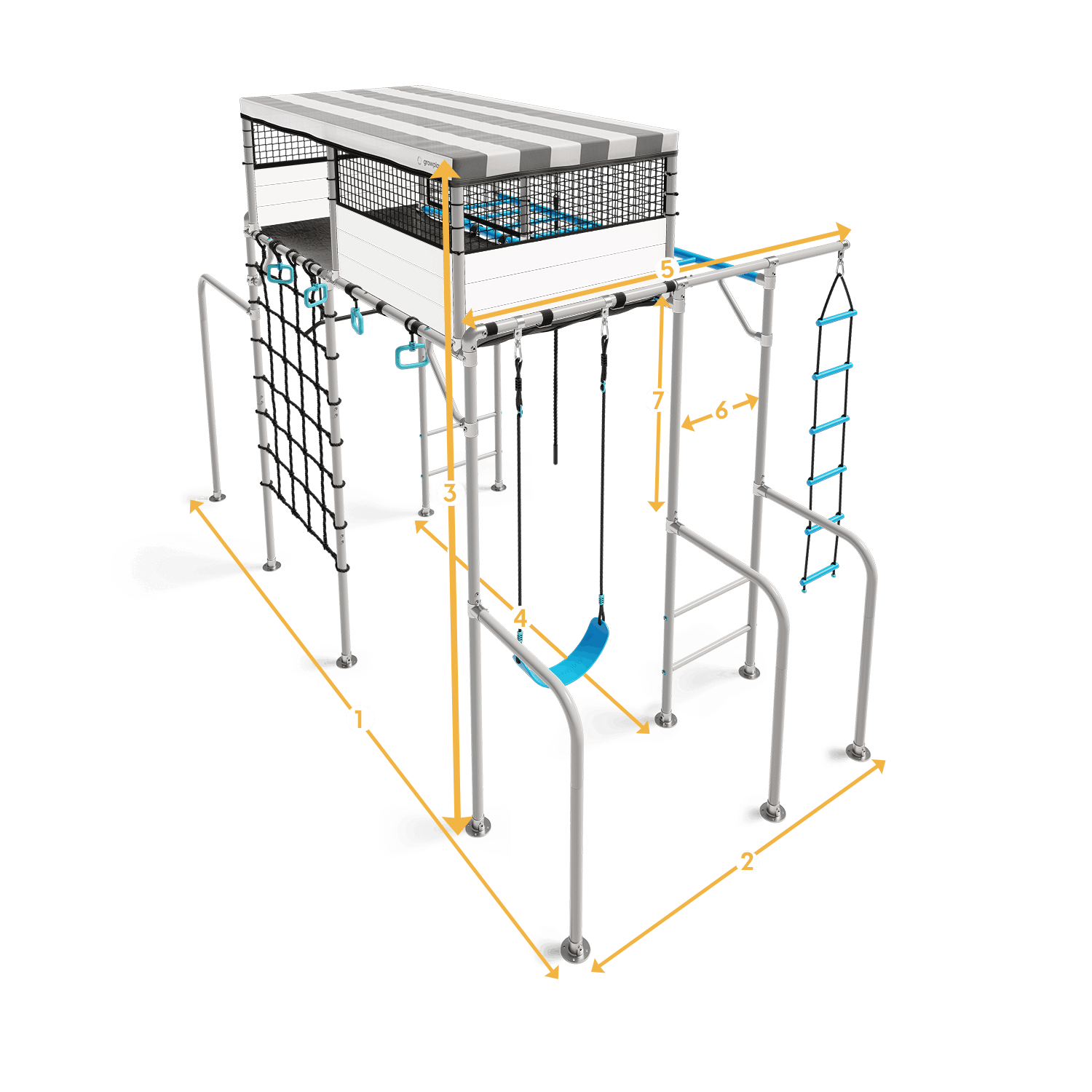 LARGE PLAYHOUSE dimensions diagram